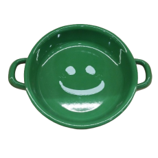 에딩 스마일 크루 법랑 핸들 디쉬 그린마크